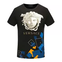 versace tee shirt cotton 1969 italia contrast medusa noir